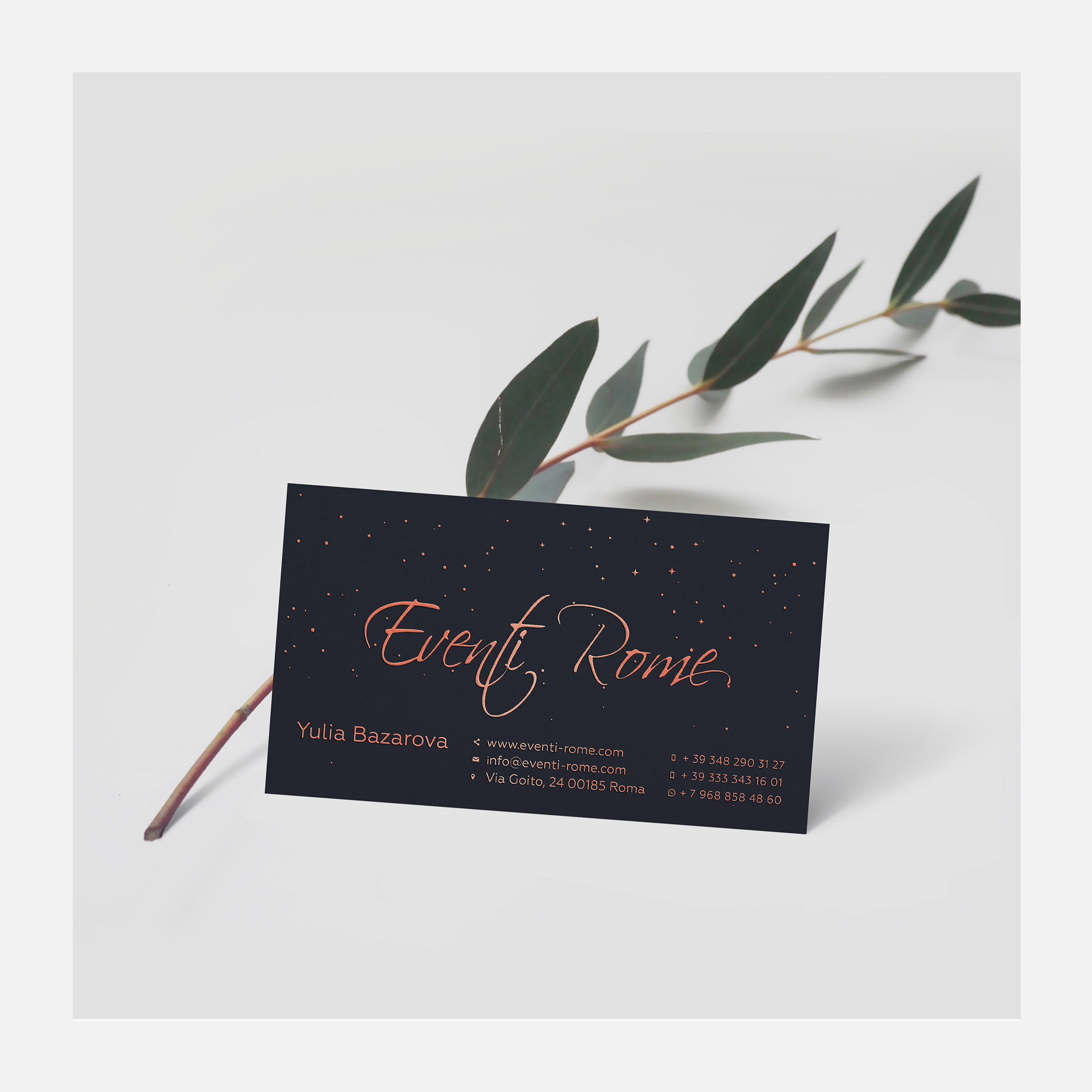 Eventi-Rome business card
